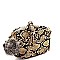 Pom Pom Accent Snake Print Shoulder Bag WHOLESALE