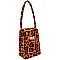 LEOPARD PRINT BOX SATCHEL