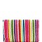 Multi-Color Woven Straw Envelope Clutch