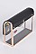 Transparent Lips Accent Style Clutch