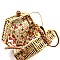 BOXY HEXAGON STRAW CROSS BODY SHOULDER BAG