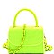 TOP HANDLE FLAP SATCHEL