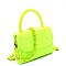 TOP HANDLE FLAP SATCHEL