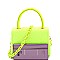 TOP HANDLE FLAP SATCHEL
