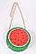 Circle Watermelon Design Clutch