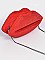 Iconic LIPS Form Crystal Pave Crossbody Bag