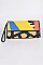 Color Palette Animal Print Clutch