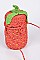 Strawberry Design Straw Clutch
