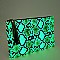 Luminescent Snake Print Large Hand Clutch