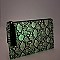 Luminescent Snake Print Large Hand Clutch