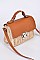 Chic Bamboo Weaved Messenger Crossbody Bag