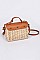 Chic Bamboo Weaved Messenger Crossbody Bag