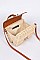 Chic Bamboo Weaved Messenger Crossbody Bag