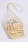 Straw Basket MonotoneCrossbody Bag