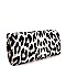 Fashionable Smartphone Friendly Frame Leopard Print Snap Wallet Beige MH-PPW2186