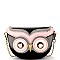 PPC5739-LP Unique Owl Theme Colorblock Novelty Cross Body