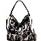2-Way Magazine Print Patent Hobo Wallet SET