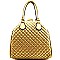 Classy Quilted Frame Dome Shape Satchel/Shoulder Bag