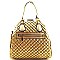 Classy Quilted Frame Dome Shape Satchel/Shoulder Bag