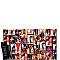 Obama Magazine Print Flap Clutch Shoulder Bag