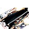 obama Metal Handle Magazine Print Patent Clutch MH-PQS035