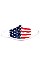 US FLAG FABRIC FACE SPANDEX MASK