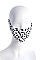 COW PRINT FASHION FABRIC FACE SPANDEX MASK