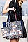 Nicole Lee 3IN1 STYLISH PU LEATHER  DESIGNER CHIC SHOPPER WITH LONG STRAP  JYPRT-14071