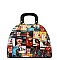 FASHION MAGAZINE PICTURE TOP HANDLE SATCHEL TOTE