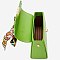 Scarf Twist Lock Flap Satchel 2-in-1 Set