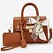 Scarf Padlock Satchel 2-in-1 Set