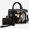 Scarf Padlock Satchel 2-in-1 Set