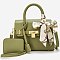 Scarf Padlock Satchel 2-in-1 Set