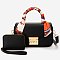 Scarf Top Handle Satchel 2-in-1 Set