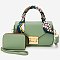 Scarf Top Handle Satchel 2-in-1 Set
