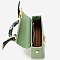 Scarf Top Handle Satchel 2-in-1 Set