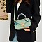 Scarf Top Handle Satchel 2-in-1 Set