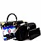 Obama's Magazine Print 3 in 1 Luxury Box Satchel SET