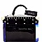 Obama's Magazine Print 3 in 1 Luxury Box Satchel SET