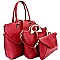 PW1544-LP Classy 3 in 1 Large Tote Set with Clutch