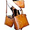 PW1544-LP Classy 3 in 1 Large Tote Set with Clutch