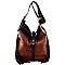 Best Paisley Print Leather Fringed Large Sling Hobo Bag