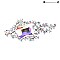 FASHIONABLE RECTANGLE GEM WITH STONE VINE DRESSY BROOCH SLPY3434