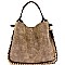 Q00041 -LP Textured Chain Accent 2 in 1 Hobo