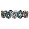 Multi-Colored Vintage Elastic Bracelet
