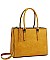 STYLISH 2 IN 1 SQUARE TOTE WITH LONG STRAP JYQF-0003