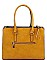 STYLISH 2 IN 1 SQUARE TOTE WITH LONG STRAP JYQF-0003