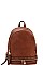 TRENDY SMOOTH TEXTURED PU LEATHER DESIGNER BACKPACK JYQF-0005