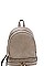 TRENDY SMOOTH TEXTURED PU LEATHER DESIGNER BACKPACK JYQF-0005