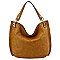 Laser Cut Trim Shoulder Bag Hobo